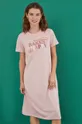 różowy women'secret koszula nocna bawełniana MANOLO BAKES Damski