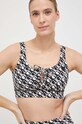 Спортивный бюстгальтер Guess немного упрочнённая чёрный V4RP11.MC03W