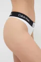 Plavkové tangá Calvin Klein biela
