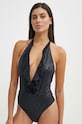 Pinko jednoczęściowy strój kąpielowy miękka czarny 103220.A1PK