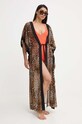 Dkny narzutka plażowa brązowy DI4CS917