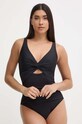 Dkny jednoczęściowy strój kąpielowy bez fiszbinów czarny DI4MS518