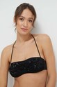 Twinset top bikini leggermente imbottita nero 241LBM411