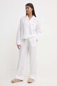 Polo Ralph Lauren pijamale de bumbac set alb 4P8004
