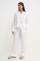 белый Хлопковая пижама Polo Ralph Lauren Женский
