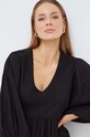 Melissa Odabash rochie de plajă din bumbac negru MO.CAMILLA