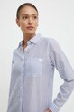 Lauren Ralph Lauren camicia da spiaggia in cotone blu 20108176