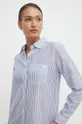 modrá Bavlnená plážová košeľa Lauren Ralph Lauren