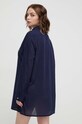 Oblečenie Bavlnená pyžamová košeľa Lauren Ralph Lauren 20498276 tmavomodrá