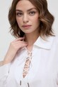 Бавовняне пляжне покривало Lauren Ralph Lauren білий 20495186