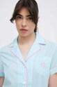Pyžamo Lauren Ralph Lauren ILN12317 modrá SS24