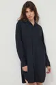 čierna Bavlnená nočná košeľa Lauren Ralph Lauren Dámsky