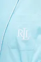 niebieski Lauren Ralph Lauren szlafrok bawełniany