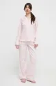 ružová Bavlnené pyžamo Lauren Ralph Lauren Dámsky