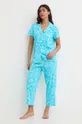 plava Pidžama Lauren Ralph Lauren Ženski