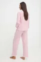 Pidžama Lauren Ralph Lauren roza