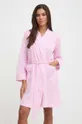 рожевий Бавовняний халат Lauren Ralph Lauren Жіночий