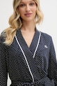 Bavlněný župan Lauren Ralph Lauren námořnická modř I814702