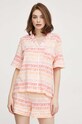 Dkny piżama dzianina pomarańczowy YI50003