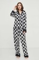 Dkny piżama tkanina czarny YI90009
