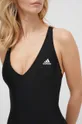 crna Jednodijelni kupaći kostim adidas 3-Stripes