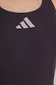 adidas Performance jednoczęściowy strój kąpielowy 3 Bars IL7285 fioletowy