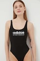 adidas jednoczęściowy strój kąpielowy wzorzyste czarny IQ3955