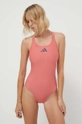 rosa adidas Performance costume da bagno intero 3 Bars Donna