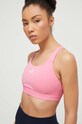 Športová podprsenka adidas Performance IT6684 ružová
