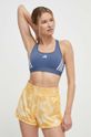 Športová podprsenka adidas Performance Powerreact tmavomodrá IU1713