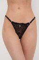 Emporio Armani Underwear stringi koronka czarny 163826.4R206