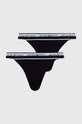 Emporio Armani Underwear stringi 2-pack dzianina czarny 164522.4R227