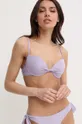 Emporio Armani Underwear dwuczęściowy strój kąpielowy fioletowy