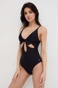 Pepe Jeans jednoczęściowy strój kąpielowy WAVE KNOT SWIMSUIT miękka czarny PLB10489