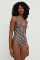 BOSS costum de baie dintr-o bucată usor rigidizat maro 50515543
