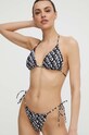 Bikini top HUGO χωρίς μεταλλικές μπανέλες μαύρο 50515286