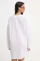 Βαμβακερή μπλούζα παραλίας Roxy λευκό
