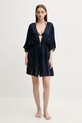 Plážový přehoz Tommy Hilfiger UW0UW05336 námořnická modř SS25