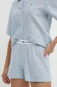 niebieski Tommy Hilfiger piżama lniana