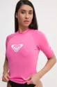 różowy Roxy t-shirt kąpielowy Whole Hearted Damski