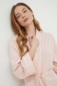 United Colors of Benetton halat de baie din bumbac roz 6G2P1C008