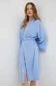 United Colors of Benetton halat de baie din bumbac 6G2P1C008 albastru SS24