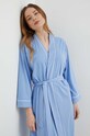 United Colors of Benetton halat de baie din bumbac albastru 6G2P1C008