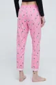 United Colors of Benetton spodnie piżamowe x Peanuts różowy