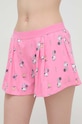 United Colors of Benetton szorty piżamowe x Peanuts dzianina różowy 35I73900H