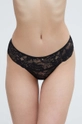 čierna Nohavičky women'secret FEMININE LACE Dámsky