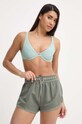Plavková podprsenka Abercrombie & Fitch KI111.4074.310 zelená SS24