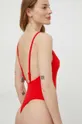 Jednodielne plavky Calvin Klein červená