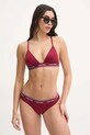 Odzież Calvin Klein figi kąpielowe KW0KW02428 bordowy