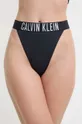 czarny Calvin Klein stringi kąpielowe Damski